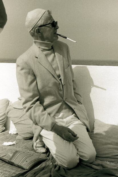 Paul Bowles (Nueva York, 1910-Tánger, 1999), fotografiado en Tánger en 1975.