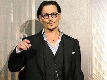 El actor durante la presentación de <i>Public Enemies</i> en París el pasado 2 de julio.