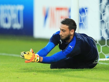 Donnarumma, durante el Europeo sub-21. 