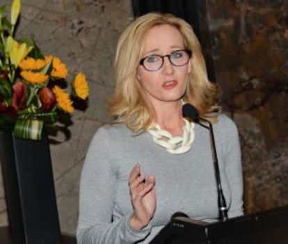 La escritora j. K. Rowling, en abril de 2015.