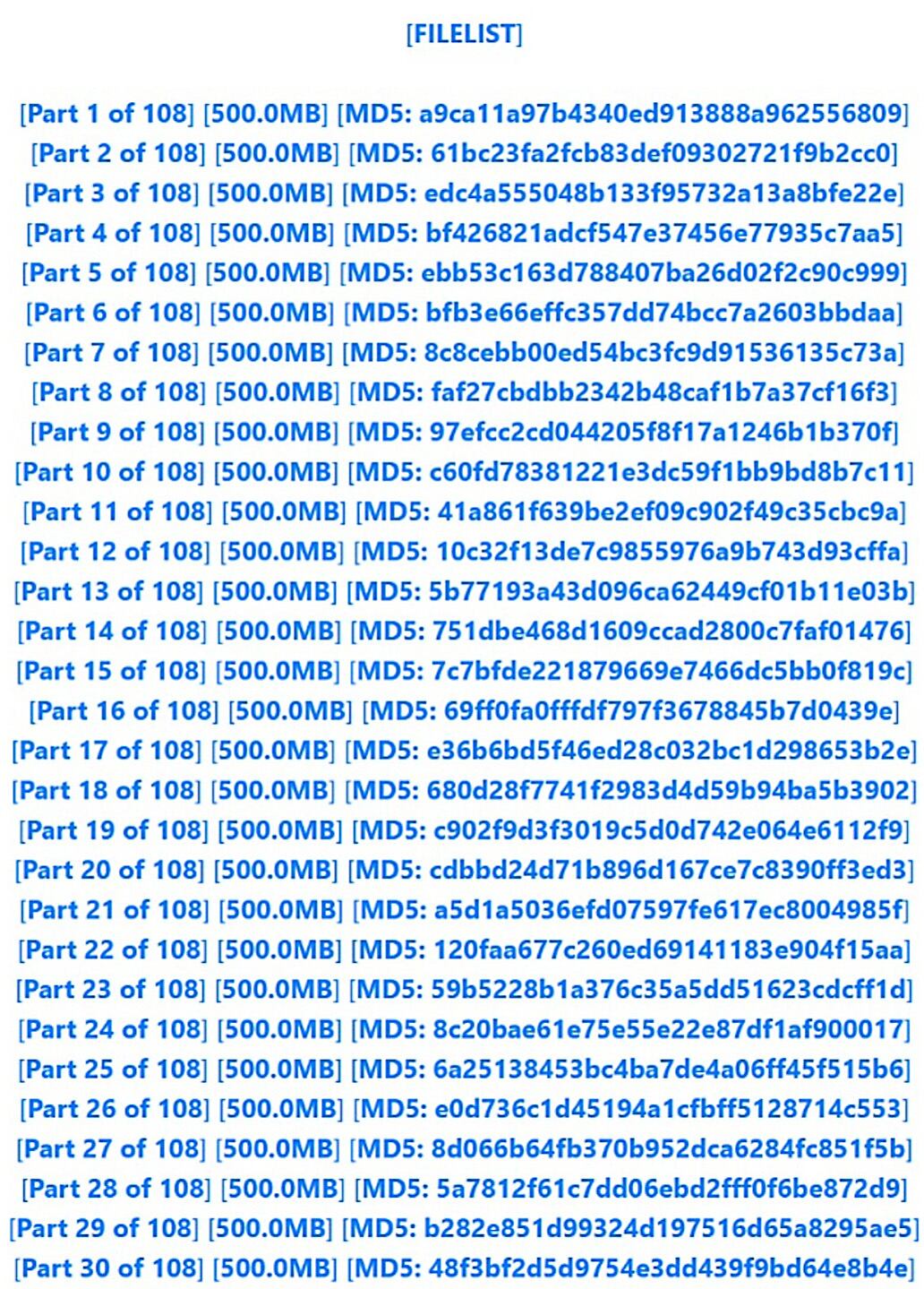 Part dels 108 arxius disponibles a la Dark Web, sostrets en el recent atac al Consorci Sanitari Integrat de Catalunya.