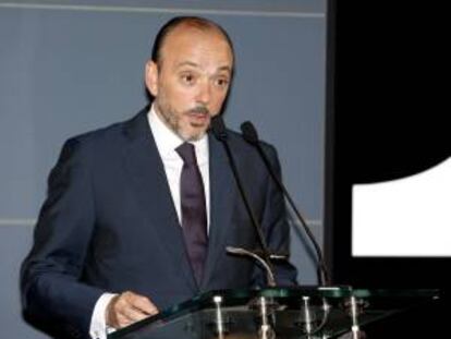 En la imagen, el presidente de Indra, Javier Monzón. EFE/Archivo