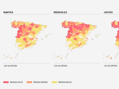 Tercer día de ola de calor en España: 1.654 municipios en riesgo alto. Consulte la situación en su localidad