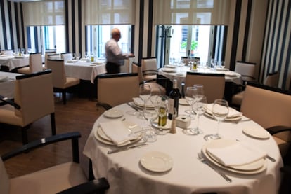 Comedor del restaurante La Reserva 12, en Málaga.