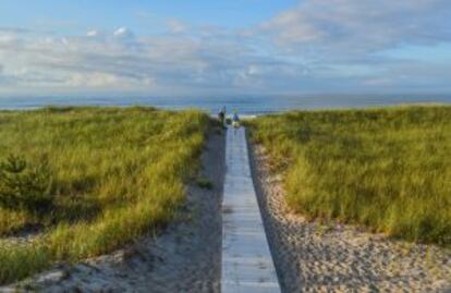 Playa en Westhampton, en Long Island (Nueva York).