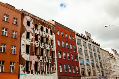 Edificio okupa en Brunnenstraße.