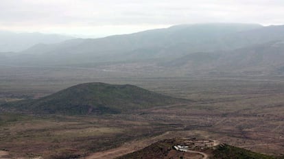 Paraje en el que se levantaría la mina Dominga, en la Comuna de La Higuera.