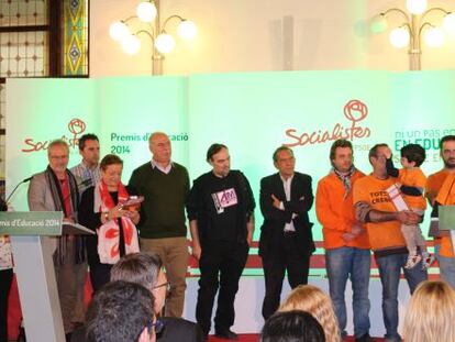 Un momento de la entrega de los premios de educaci&oacute;n de los socialistas valencianos. 