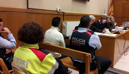 El acusado durante el juicio.