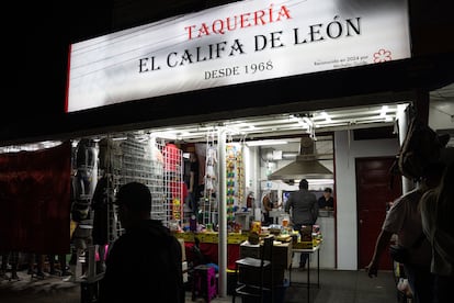 La Taquería El Califa de León, ganadora de una estrella Michelin.