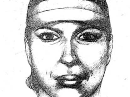 Sketch of "Diana, the bus driver hunter" released by Mexican police.