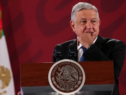 López Obrador en una conferencia de prensa el pasado viernes.