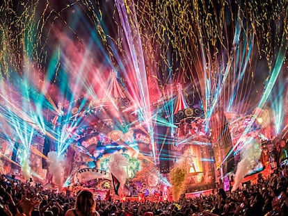 Uno de los escenarios del festival de música Tomorrowland.