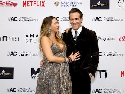Blake Lively y Ryan Reynolds el pasado noviembre, en la 36ª edición de los Premios Anuales de la Filmoteca Estadounidense, en Beverly Hills, California.