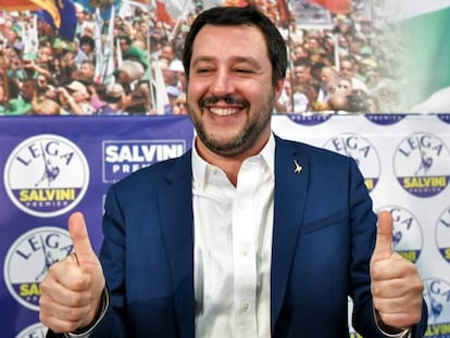 El l&iacute;der de la Liga Norte, Matteo Salvini, en Mil&aacute;n, el pasado 5 de marzo. 