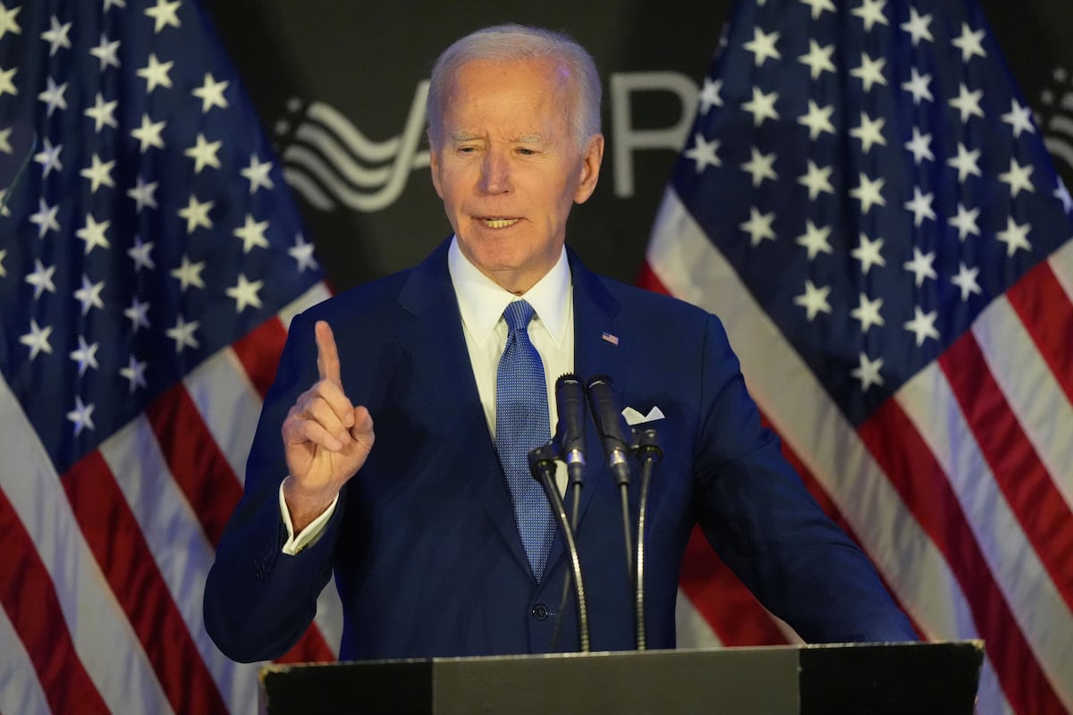 Biden says in first speech since leaving White House that the extent of Trump’s damage is ‘breathtaking’