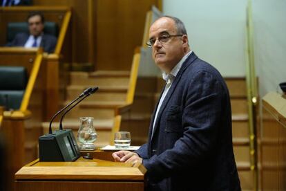 Joseba Egibar, en un momento de su intervención en el pleno.