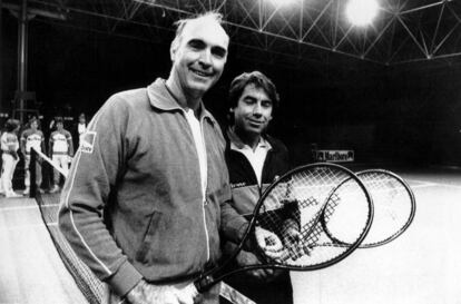 Gimeno y Santana posan en Barcelona, en 1983.