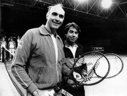 Gimeno y Santana posan en Barcelona, en 1983.