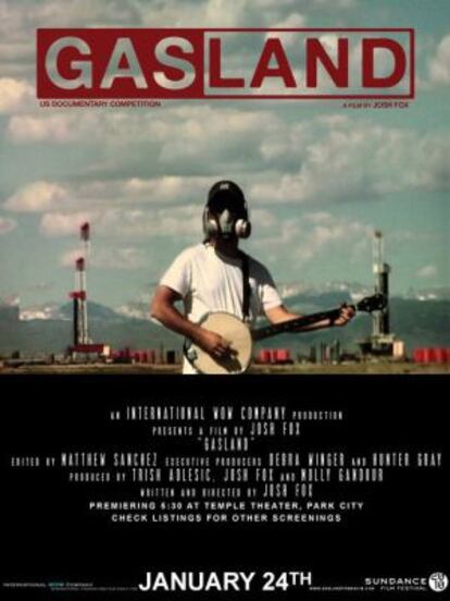Cartel presentación del documental 'Gasland (2010)'