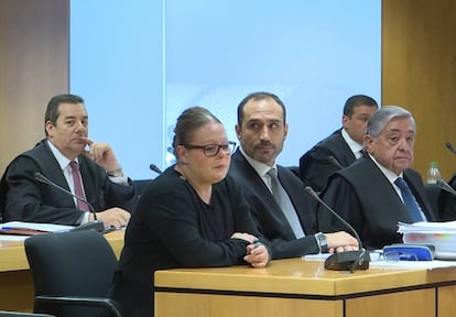 Beatriz López Doncel, en la primera sesión del juicio celebrado en la Audiencia Provincial.