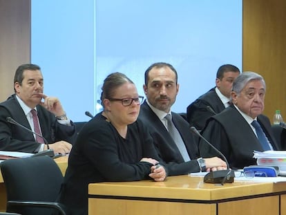 Beatriz López Doncel, en la primera sesión del juicio celebrado en la Audiencia Provincial.