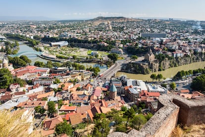 La capital de Georgia, Tbilisi.