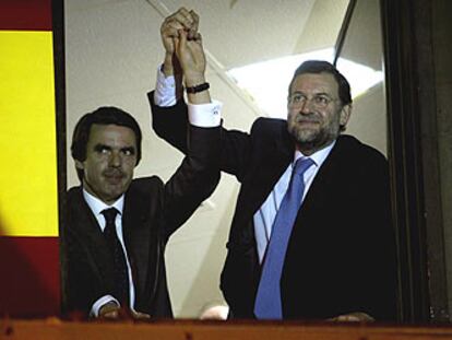 José María Aznar y Mariano Rajoy