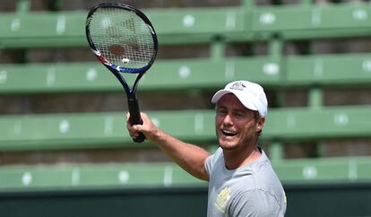 Hewitt, durante un entrenamiento en Kooyong.