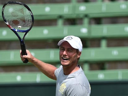 Hewitt, durante un entrenamiento en Kooyong.