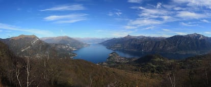 Panorámica del lago Como.