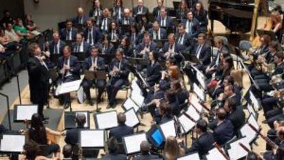 La Banda La Artística de Buñol durante un concierto.