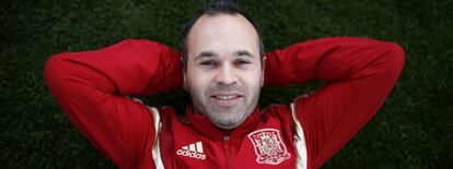 Andrés Iniesta, centrocampista de la selección española.