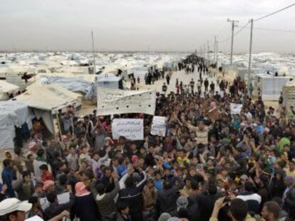 Imagen del campo de refugiados sirios de Zaatari, en Jordania.