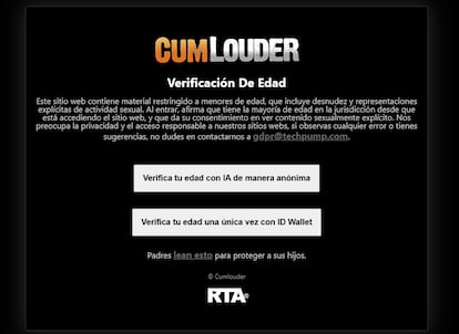 Captura de la pantalla de acceso a Cumlouder en Madrid y Barcelona.