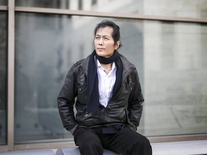 El fil&oacute;sofo Byung-Chul Han, ayer en Barcelona.