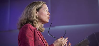 La vicepresidenta segunda del Gobierno, Nadia Calviño. 