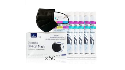 Mascarilla quirúrgica, 50 unidades y varios colores