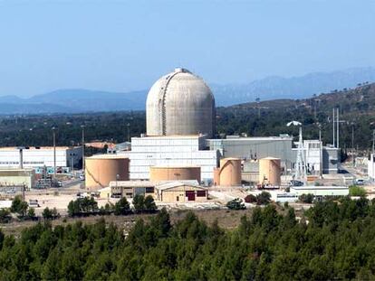 La central nuclear de Vandellòs II (Tarragona), vista desde la de Vandellòs I.
