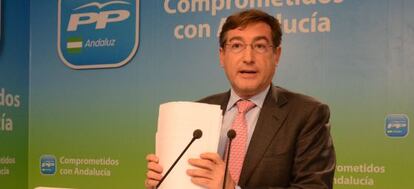 El portavoz de Econom&iacute;a del PP andaluz, Rafael Carmona. 