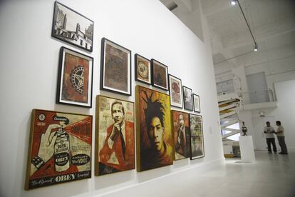 Exposición de Shepard Fairey (Obey), en el CAC de Málaga en 2015.