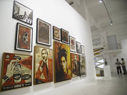 Exposición de Shepard Fairey (Obey), en el CAC de Málaga en 2015.