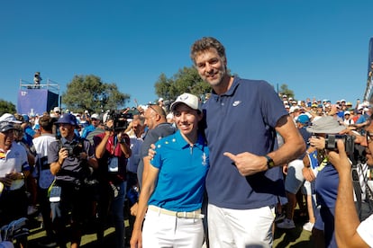 Carlota Ciganda y Pau Gasol, en Finca Cortesín.