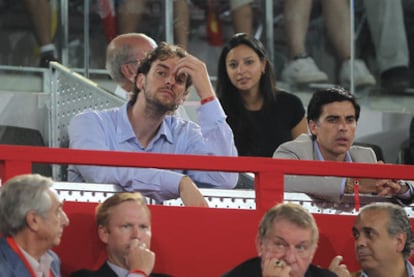 Pau Gasol, durante un momento del encuentro.