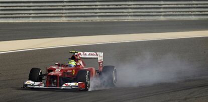 Felipe Massa, durante el entrenamiento.