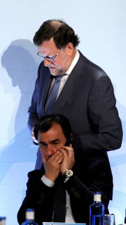 Mariano Rajoy, durante un acto de su partido celebrado en Cuenca el 14 de abril de 2016.