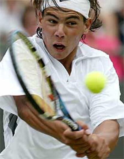 Nadal, en su partido con Srichaphan.