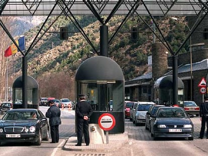 Imagen de la frontera entre España y Andorra.