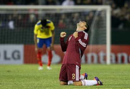 Rincón celebra el triunfo de Venezuela ante la desolación del ecuatoriano Ayoví