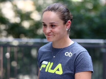 Ashleigh Barty después de comunicar su retirada el pasado marzo.